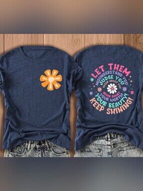 Various Sizes- "Let Them" Short Sleeve Tee-NWT